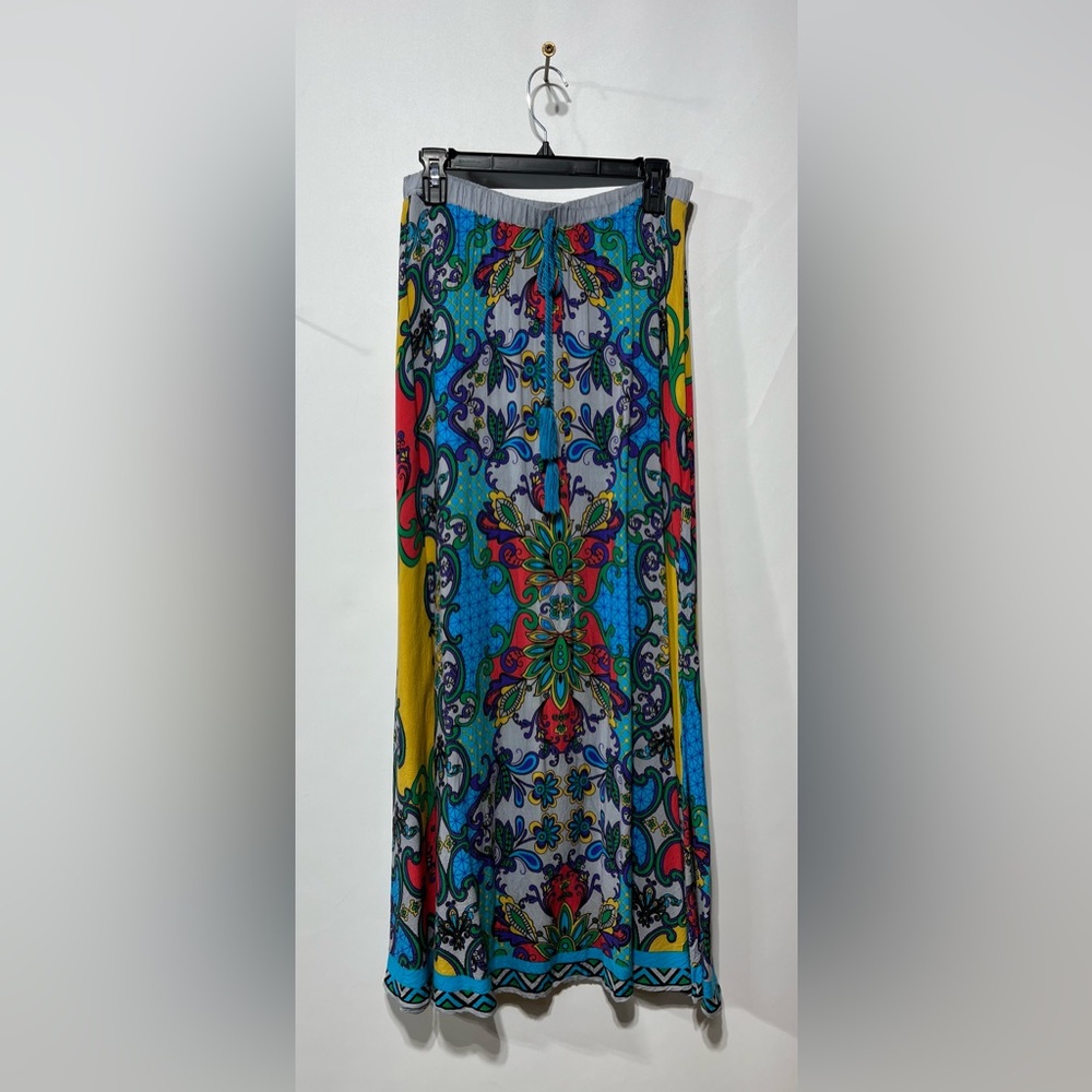 Bohemia 100% Rayon Colorful‎ Maxi Skirt Size Large